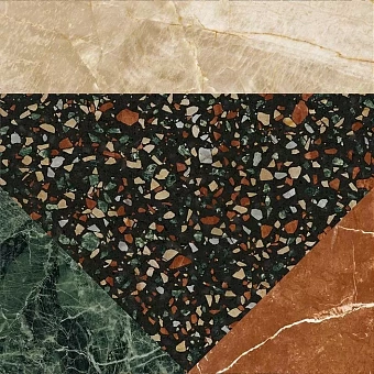 Матовый керамогранит ABK Play PF60005897 Marble Black 20х20см 1,04кв.м.