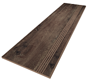 Плитка для ступеней ESTIMA Brigantina Steptrade/BG06_NR/30x120x10 коричневый 120х30см 0,36кв.м. матовая