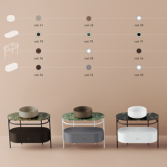 Консоль под раковину ArtCeram Flair 4.0 ACA068 17 nero matt