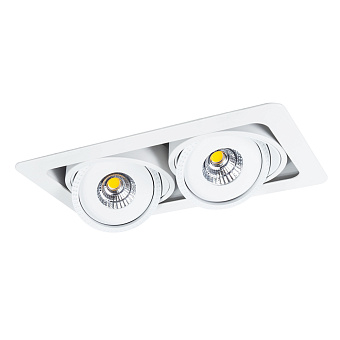Светильник точечный встраиваемый Arte Lamp STUDIO A3007PL-2WH 7Вт LED