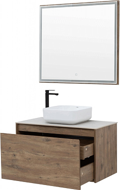 Зеркало AQUANET Nova Lite 249516 80х90см с подсветкой