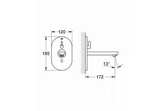 Смеситель для раковины GROHE Eurosmart Cosmopolitan E 36315000 хром