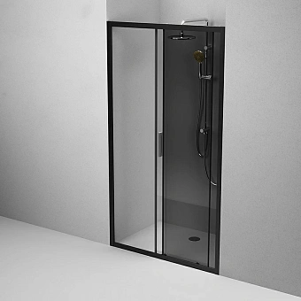 Душевая дверь AM-PM Gem Solo W90G-110-1-195BG 195х110см стекло тонированное