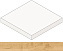 Плитка для ступеней Atlas Concord Италия Heartwood AMAR Malt Scalino Angolare SX 33х33см 0,109кв.м. неполированная