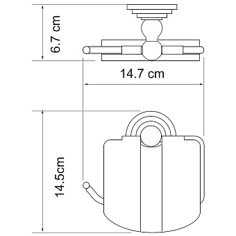 Держатель туалетной бумаги WASSERKRAFT Ammer K-7000 K-7025 хром