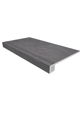 Плитка для ступеней ESTIMA Spectrum Set/Steptrade/SR06_NS/33x120/Riser/SR06_NS/14,5x12 Graphite 120х33смкв.м. неполированная