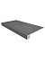 Плитка для ступеней ESTIMA Spectrum Set/Steptrade/SR06_NS/33x120/Riser/SR06_NS/14,5x12 Graphite 120х33смкв.м. неполированная