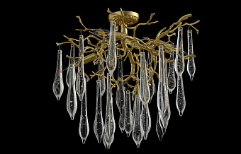 Люстра подвесная CRYSTAL LUX REINA REINA PL5 D600 GOLD PEARL 300Вт 5 лампочек E14