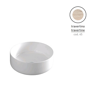 Раковина накладная ArtCeram Cognac COL001 45 00 42х42см