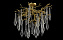 Люстра подвесная CRYSTAL LUX REINA REINA PL5 D600 GOLD PEARL 300Вт 5 лампочек E14