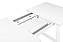 Кухонный стол раскладной AERO 90х160х75см закаленное стекло/сталь White Glass