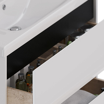Тумба под раковину напольная LEMARK Combi LM03C100T-black 45х95,8х65см