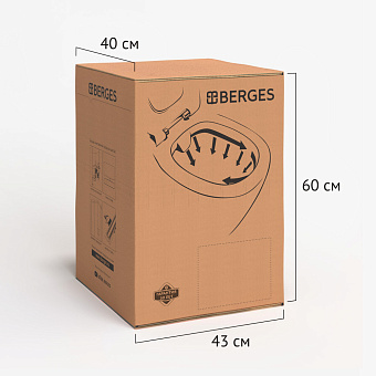 Унитаз подвесной BERGES EGO XL 082140 безободковый с микролифтом