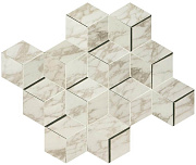Керамическая мозаика Atlas Concord Италия Marvel Edge AEPH Royal Calacatta Mosaico 3D 30,5х26,4см 0,48кв.м.