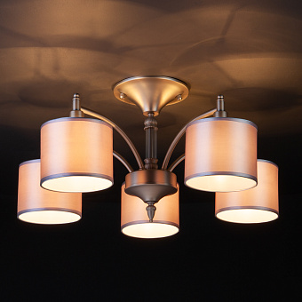 Люстра подвесная Eurosvet Adagio 60080/5 сатин-никель 40Вт 5 лампочек E14