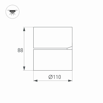 Светильник точечный накладной Arlight Rondo-Flap 028159 25Вт LED