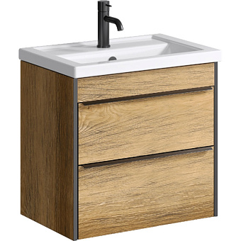 Тумба с раковиной AQWELLA Fargo FRG0106DB 41х61х60,7см