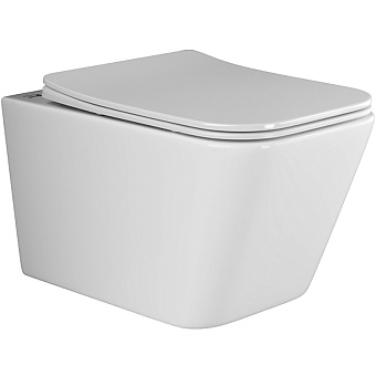 Унитаз подвесной Ceramica Nova METRIC CN3007 безободковый с микролифтом