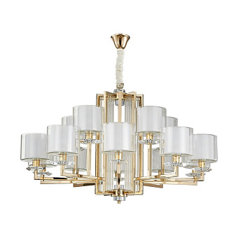 Люстра подвесная Newport 4400 4410+5/C gold 65Вт 17 лампочек E14