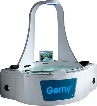Ванна акриловая Gemy G9070 O 170х170см пристенная