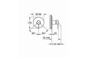 Смеситель для душа GROHE Plus 24059003 хром