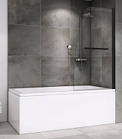Стеклянная шторка на ванну Abber Ewiges Wasser AG50080B 140х80см