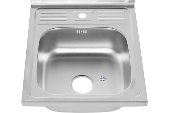 Мойка кухонная MELANA ДЕКОР 099D t (*10) 50х60см хром