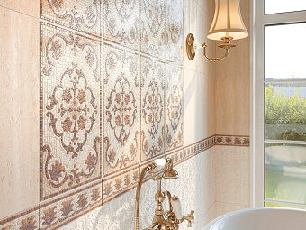 Бордюр KERAMA MARAZZI Пантеон HGD\A232\6000L разноцветный 7,7х25см 0,019кв.м.