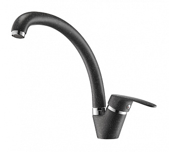 Смеситель для кухни Акватон Нимо 1AX002FCXX210 поворотный излив чёрный
