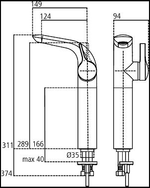 Смеситель для раковины IDEAL STANDARD MELANGE A4266AA хром
