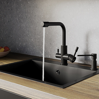 Дозатор LEMARK LM8203BLN чёрный