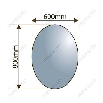 Зеркало MELANA MLN-M002 80х60см без подсветки