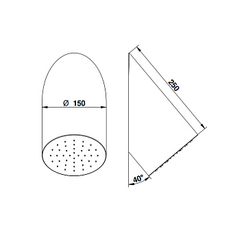 Верхний душ Bongio Soffioni 00790ORPR золото