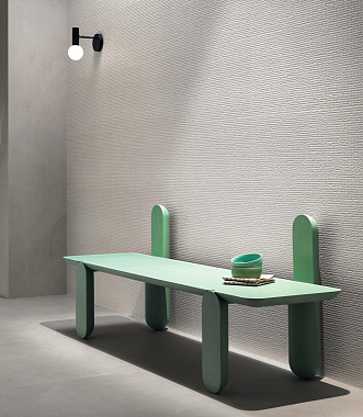 Настенная плитка Atlas Concord Италия 3D Wall A570 Carve Squares Pearl 40х80см 1,28кв.м. матовая