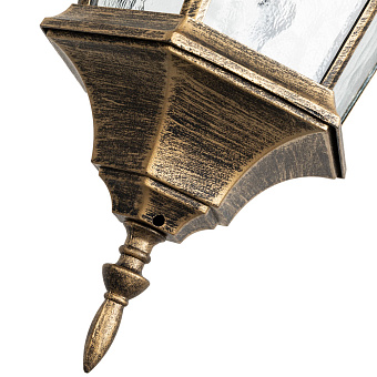 Светильник фасадный Arte Lamp GENOVA A1204SO-1BN 75Вт IP44 E27 золотой/чёрный