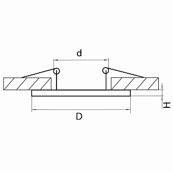 Рамка Lightstar 217917 190х70мм чёрный