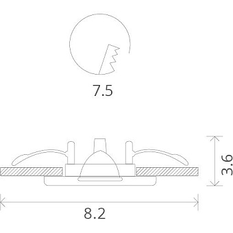 Светильник точечный встраиваемый Arte Lamp AQUA A5440PL-1WH 50Вт GU10