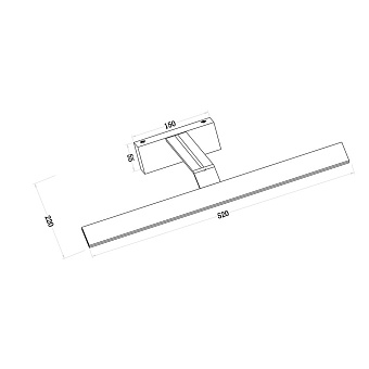Подсветка для зеркал Maytoni Decart MIR010WL-L12W4K 12Вт LED