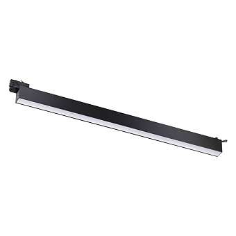 Трековый светильник Novotech ITER 358841 40Вт LED чёрный для трёхфазного трека