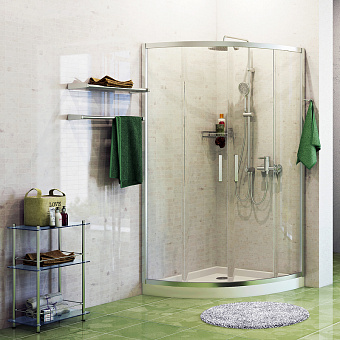 Угловое ограждение WASSERKRAFT Main 41S01 200х90см стекло прозрачное