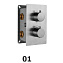 Смеситель для душа RGW Shower Panels 21140542-11 SP-42 хром