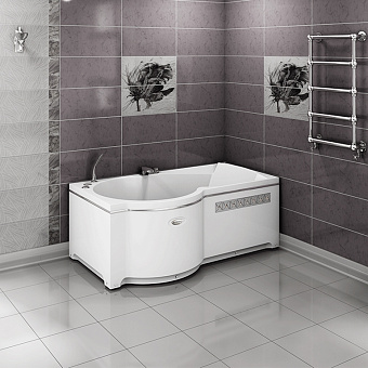 Ванна акриловая RADOMIR Валенсия 1-01-2-1-9-021К 170х95см пристенная
