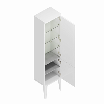 Пенал подвесной KERAMA MARAZZI Pompei PO.N.150.WHT 33х43х180см белый глянцевый