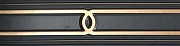 Бордюр Atlas Concord Италия Brick Atelier LVGB Marvel Gold Black 30,5х7,8см 0,238кв.м.