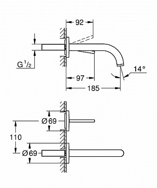 Смеситель для раковины GROHE Atrio New Joy 19918AL3 хром