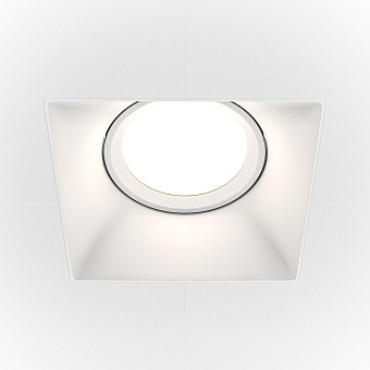 Светильник точечный встраиваемый Maytoni Dot DL042-01-SQ-W 50Вт GU10