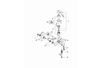 Смеситель для ванны GROHE BauEdge 23334000 хром