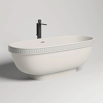 Ванна каменная SALINI GRECA 103021MRF S-Stone матовая 180х80см отдельностоящая