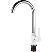 Смеситель для кухни ESKO SORRENTO SR 519W высокий излив белый хром