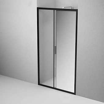 Душевая дверь AM-PM Gem Solo W90G-110-1-195BMir 195х110см стекло зеркальное